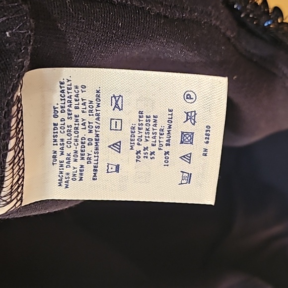 Lands End Black Sequins Jumper - Picture 6 of 6